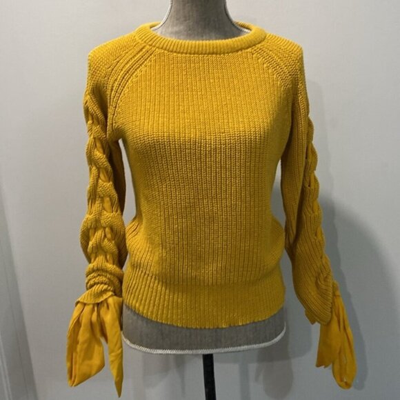 Revamped Yellow Sweater Knit size medium - Picture 6 of 15